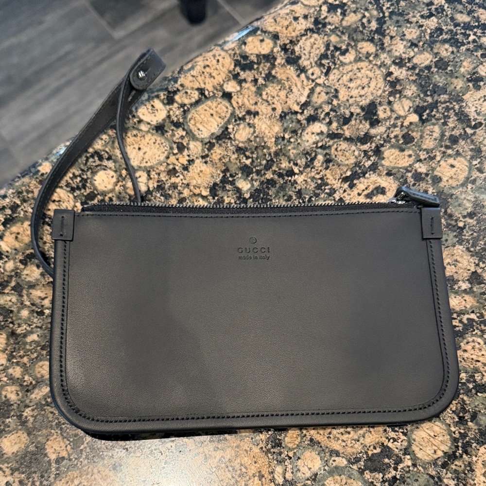 Gucci black wristlet